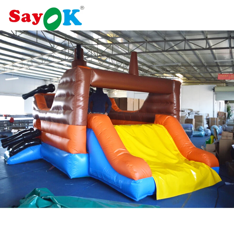 6x3-3x3-5m-PVC-Inflatable-Pirate-Ship-Inflatable-Bounce-Slide-for-Kids-with-Air-Blower-for (3)