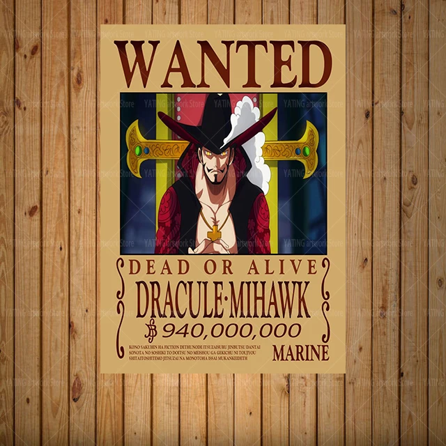 One Piece Luffy Canvas Painting Anime Retro Wanted Character Poster Wall Art Print Modern Home Children's Bedroom Decoration Mur