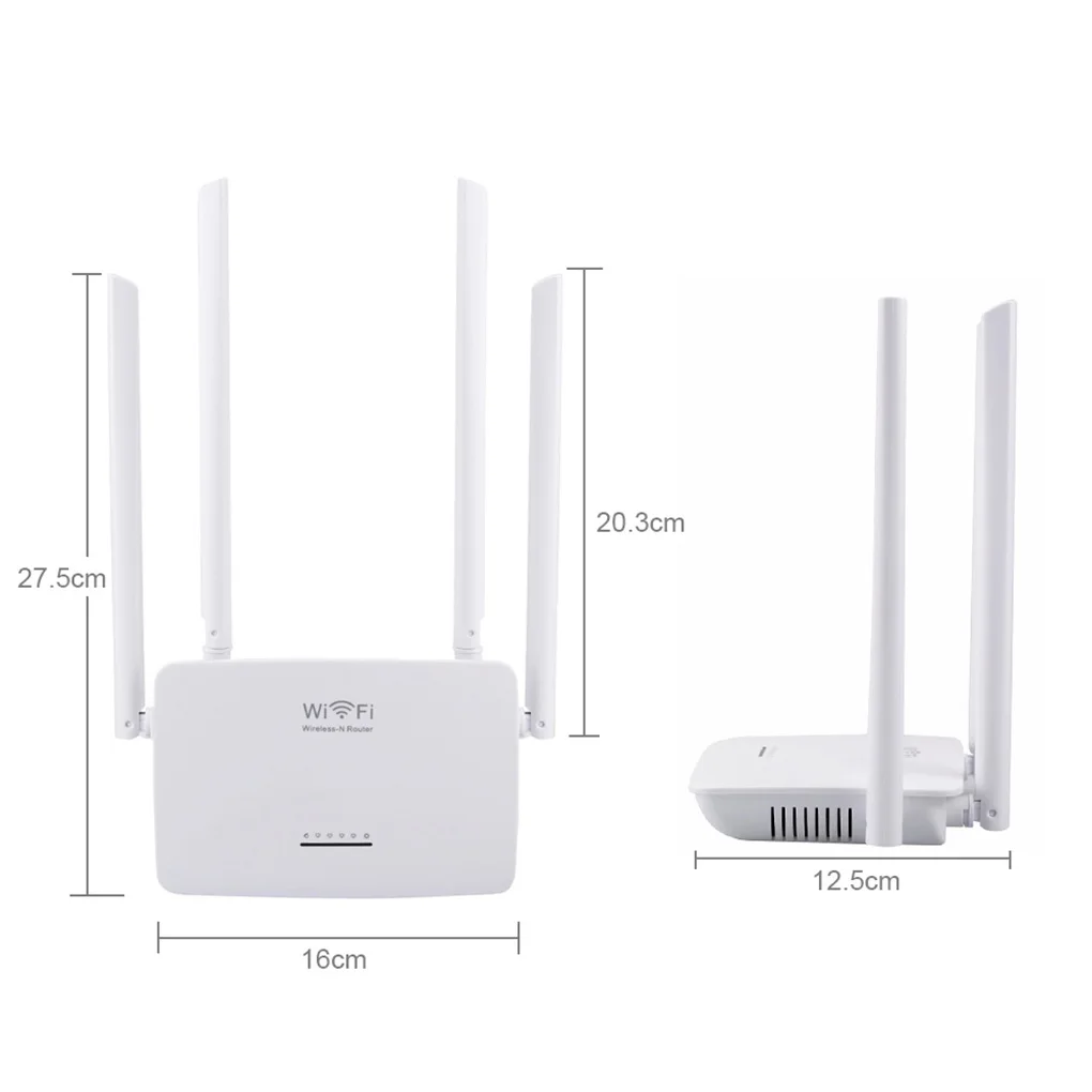 ЕС Plug 300 Мбит/с беспроводной Wi-Fi роутер Смарт высокой мощности 4 антенны широкий охват простая настройка WiFi диапазон усилителя