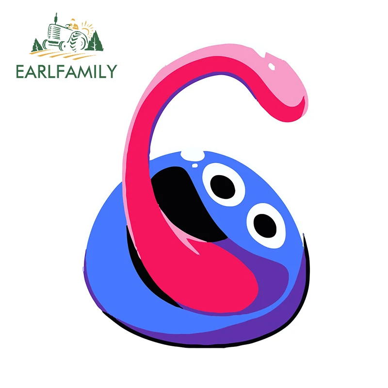 Earlfamily 13cm x 9.8cm para os desenhos animados pegajosos adesivo de carro à prova de riscos decalque geladeira prancha personalidade vinil carro envoltório