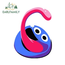Earlfamily 13cm x 9.8cm para os desenhos animados pegajosos adesivo de carro à prova de riscos decalque geladeira prancha personalidade vinil carro envoltório