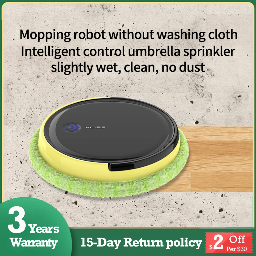 Mopping Robot Sweep Cleaner 4000mAh 230 mL Water Tank 300 Minutes Dry and Wet Washing Cloth Scrubber Machine For Floor No Vacuum