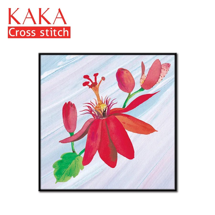 

Cross stitch kits,Embroidery needlework sets with printed pattern,11CT canvas for Home Decor Painting,Flowers Full NCKF190