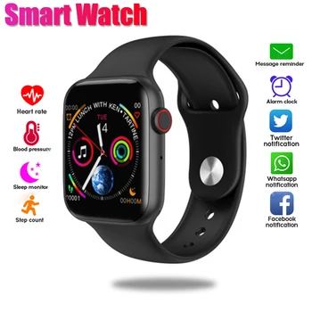 

Smart Watch 2020 Men Smartwatch Women Clock Fitness Tracker Silicone Strap Smart watches Hours Heart Rate Monitor W34