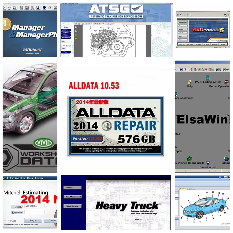 

2019 hot Alldata mitchell on demand Software All data 10.53+mitchell ondemand 2015+ElsaWin+Vivid+atsg with installation video