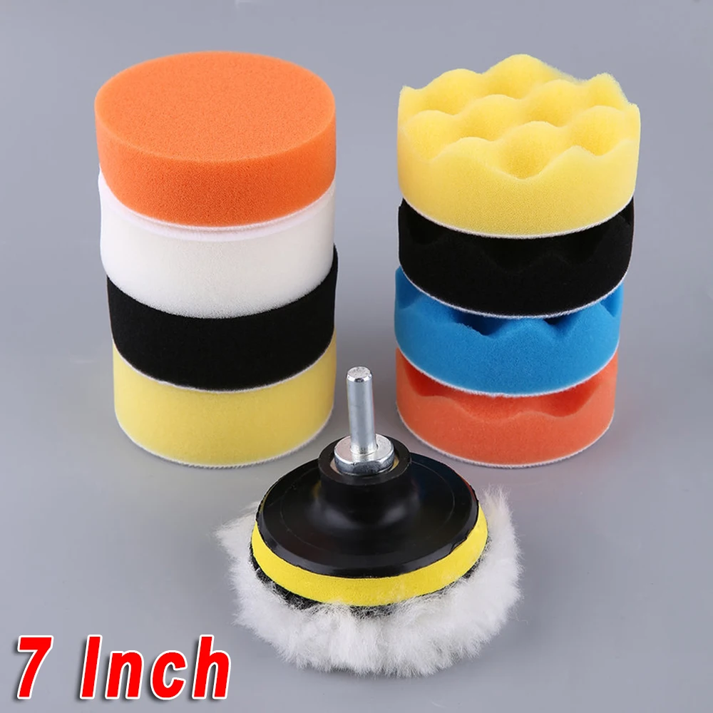 

Car Auto Care Polishing Buffing Detailing Waxing Pad 8-18cm*2.5cm Cleaning Tool