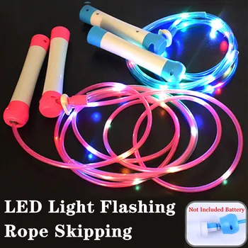 

#H45 Kids Children's LED Light Jump Rope Flash Adjustable Movement Skipping Rope Jumping Rope For Girls Boys