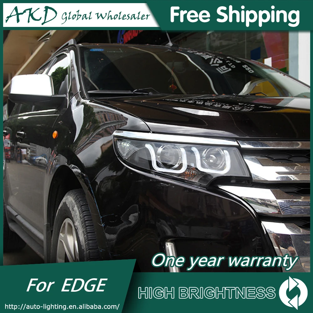 Фары для автомобиля Ford EDGE 2012- DRL дневные ходовые огни головная лампа светодиодный Биксеноновая лампа Противотуманные фары тюнинг автомобильные аксессуары