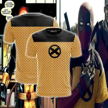 

BIANYILONG 2019 New Summer Casual Short Sleeve Tops&Tees Deadpool 2 Cosplay Unisex 3D T-shirt