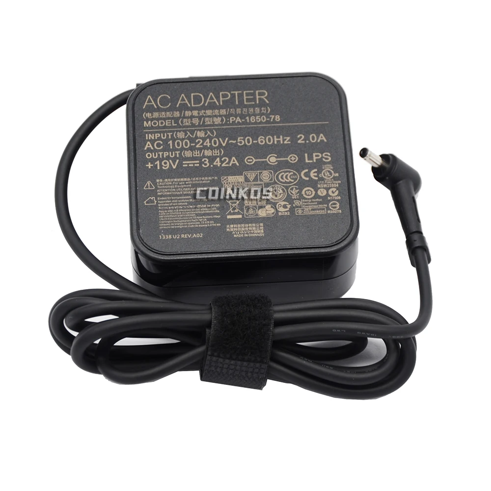 65W AC Adapter Charger 19V 3.42A Laptop Power Supply for Asus Zenbook