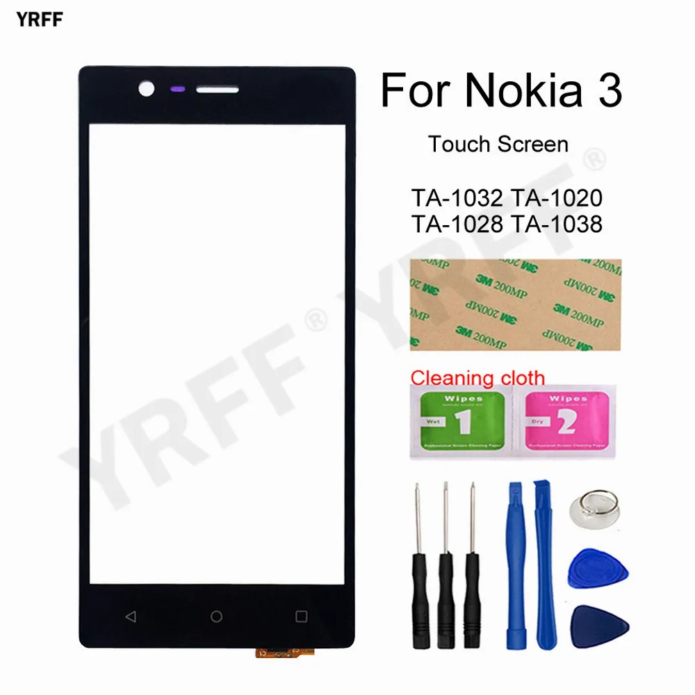 Сенсорный экран для Nokia 3 дигитайзер 5 0 дюйма TA-1032 1020 1028 1038 сенсорная стеклянная