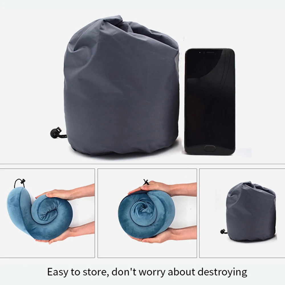 Подушка для путешествий u-образная подушка для шеи из пены с эффектом памяти облегчающая давление подголовник удобный сон домашний текстиль с сумкой для хранения