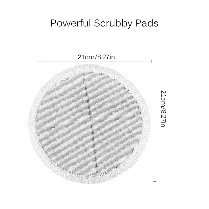 6 Pcs Mop Pads Replacement For Bissell 2124 2039A Spinwave Hard Floor Mop(2 Soft Contact Pads+ 4 Scrubby Pads
