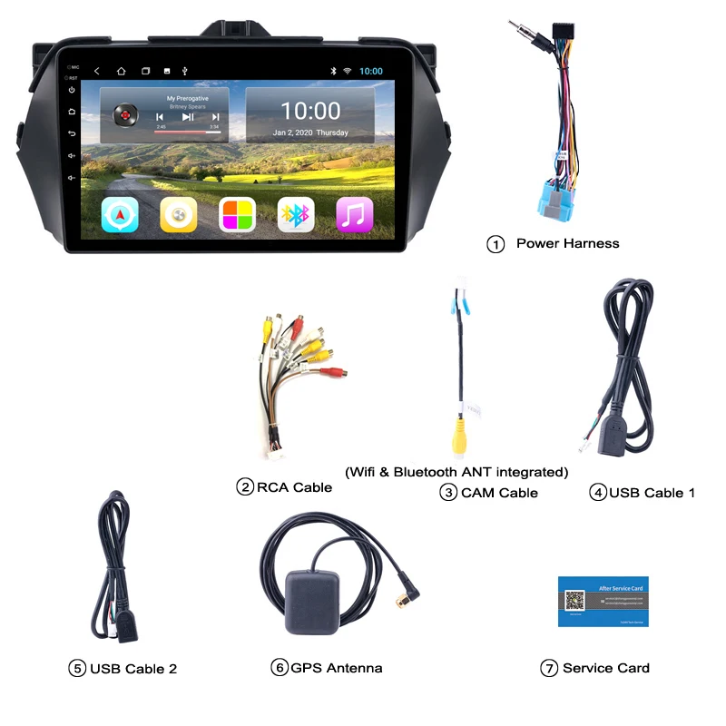 2G RAM Car Android 9 dvd player for SUZUKI Alivio/CIAZ 2014-2018 9 inch gps navigation radio multimedia player