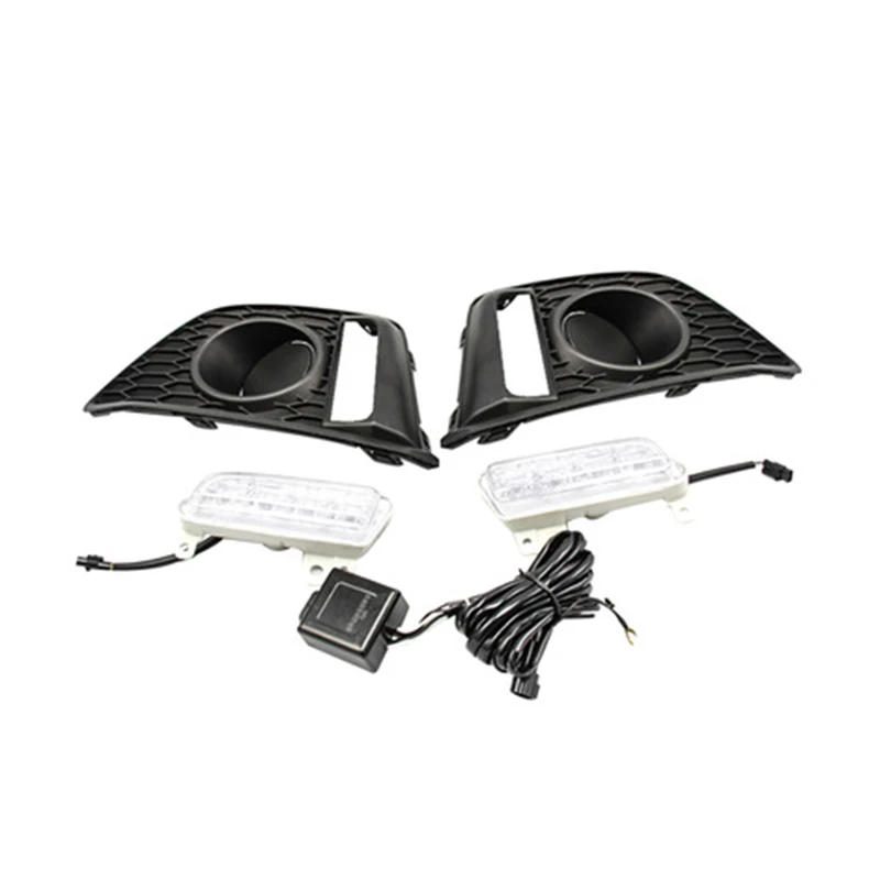 

1 Set of LED DRL Daytime Running Lights, Modified Fog Lights, Fuitable for Honda Jazz 2014 2015 2016 2017