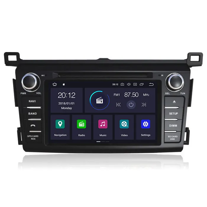 PX6 ips 4+ 64 Android 9,0 Автомобильный DVD стерео мультимедиа головное устройство для Toyota RAV4 2013 радио gps навигация аудио стерео BT