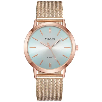 

2020 Time-limited Real Ms Reticulocyte Alloy Steel Belt With Masonry British Fashion Watches Gradient Surface Ladies Gold Shell