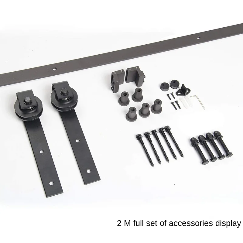 180CM Barn Door Rail Pulley Accessories Sliding Door Silent Sliding Door Hardware Sliding Door Sliding Rail Partition Door привод doorhan sliding 1300pro откатных ворот sliding 1300pro c 2 мя пультами transmitter 2 pro