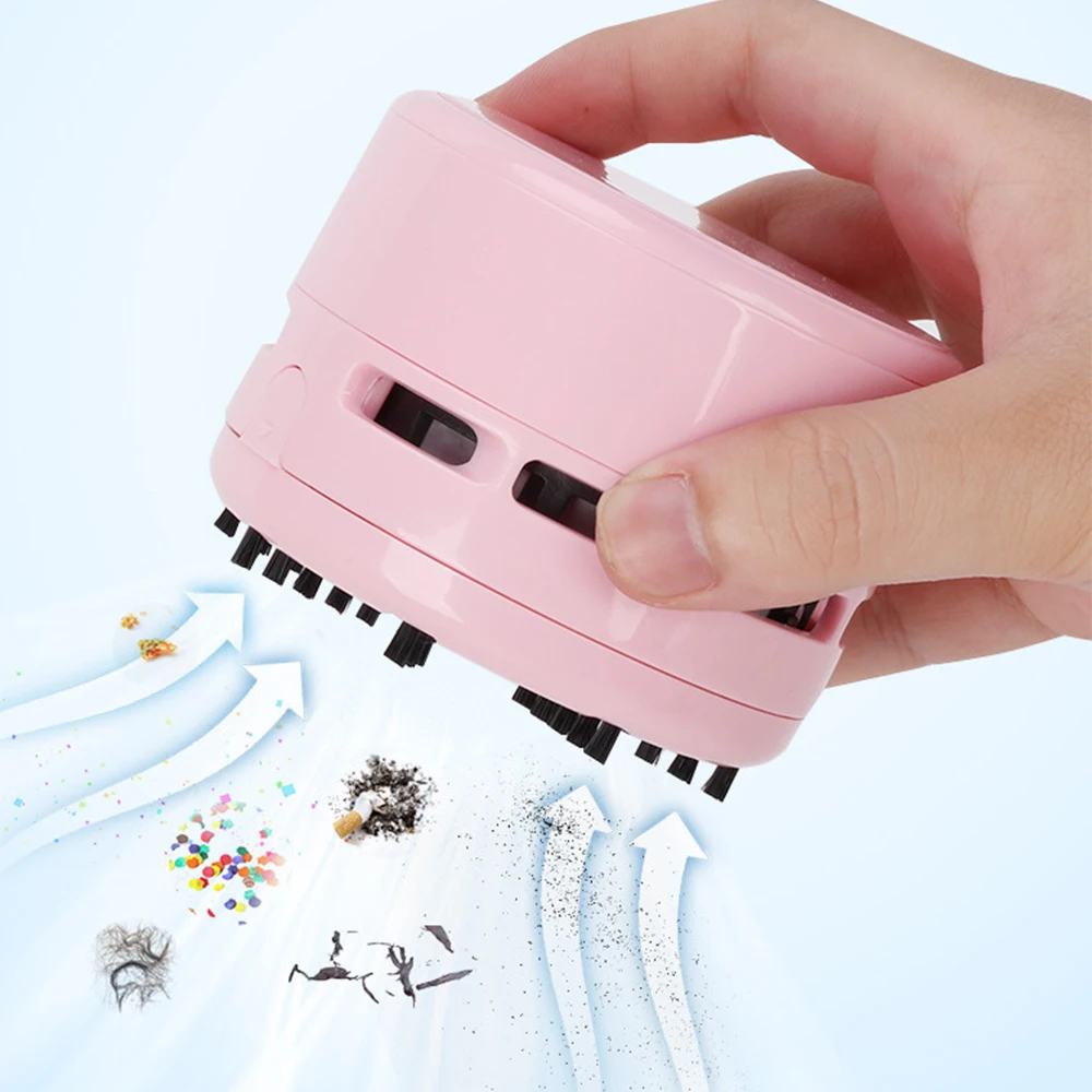 

Cute Mini Corner Table Desk Dust Vacuum Cleaner Sweeper Truck Car Vacuum Cleaner Car
