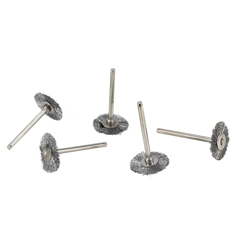 Brosse métallique en acier inoxydable, 10 pièces, 22mm, outils distant  Dremel pour mini perceuse, accessoire de polissage Dremel - AliExpress