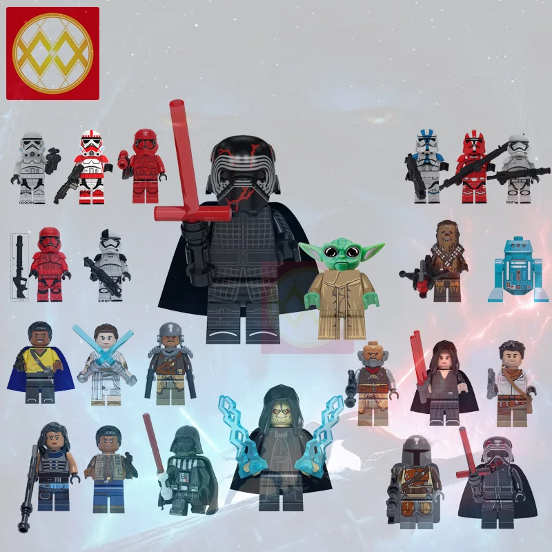 WM6085 Mandalorian Baby Yoda knights of ren Tshubaka Ray Building Blocks Gift Boys Baby Mandalorians Toy for Children Brick Kids