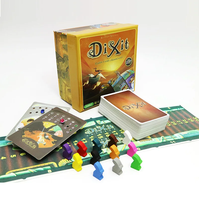 2019 Dixit 1 2 3 настольные игры английские и русские правила 252 карты для дома вечерние Семейные веселые детские открытки игра