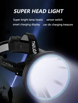 

HiMISS Led Handlamp XHP90 Bright 3 Mode Lamp Torch USB Rechargeable Flashlight for Cycling