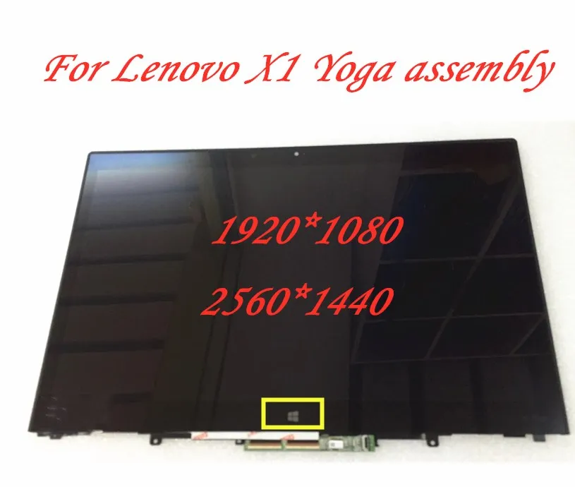 Для Thinkpad X1 Yoga PN ST50G56741 светодиодный ЖК-экран 1" WQHD ips сенсорный экран в сборе с рамкой