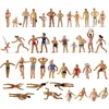 Evemodel 40pcs HO Scale Swimming Figures 1:87 Swimming People Model Trains 1