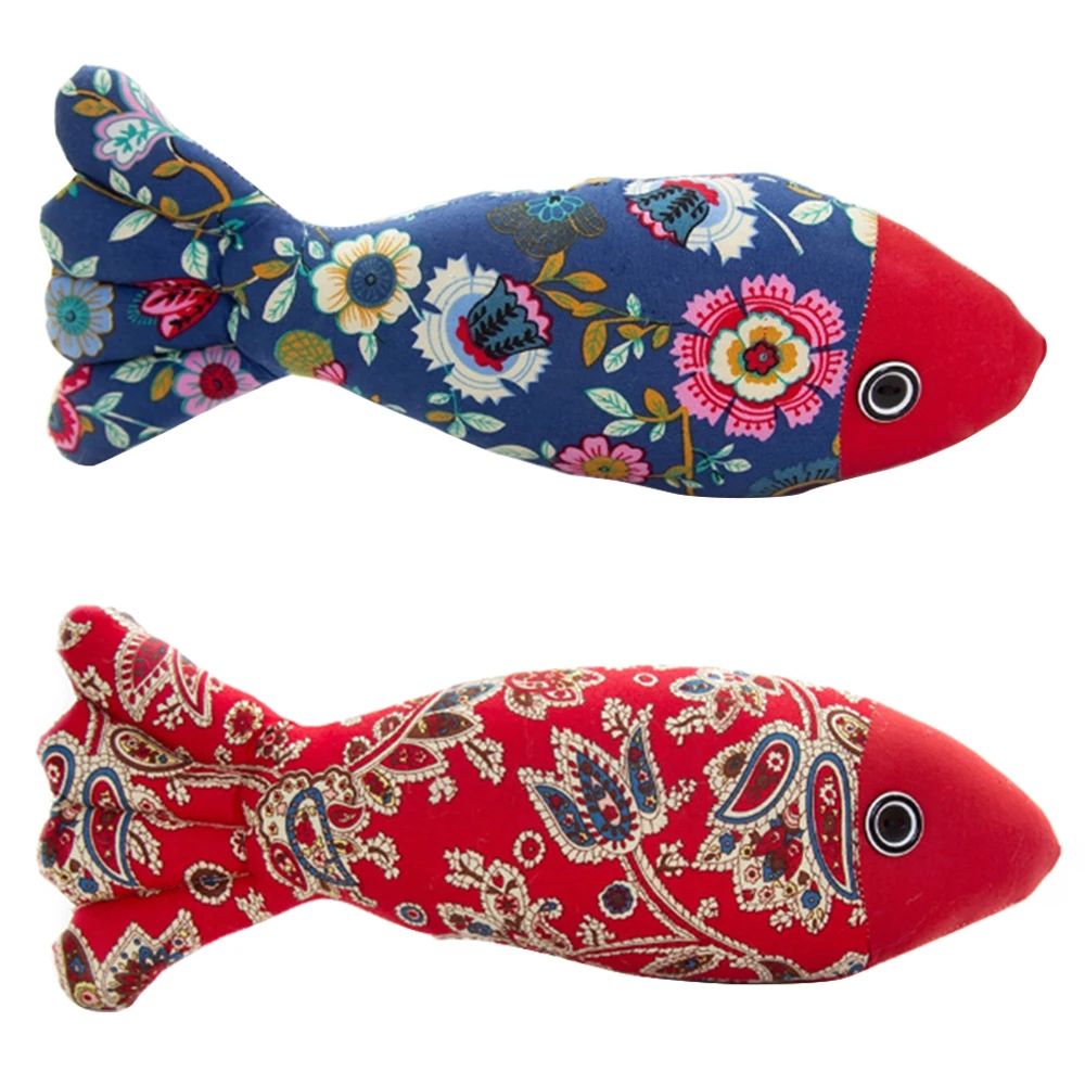 

Pet Fish Shape Cats Catnip Toys Fancy Simulation Fish Pillow Pet Interactive Training Toys Cat Supplies