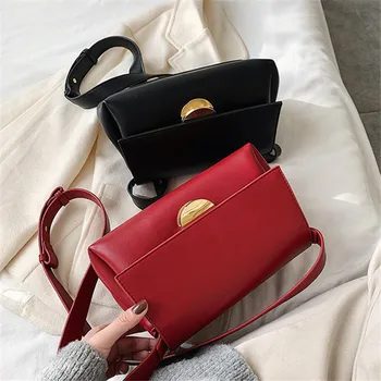 

women's bag for woman Brand original design Bag Women's Bag 2020 Lock Square Bag Simple Joker Shoulder Messenger Bag