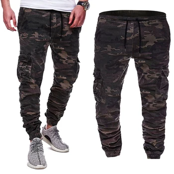 

Brand Men Pants 2019 Military Camouflage Printed Long Trousers Cotton Hip Hop Streetwear Joggers Pant Casual Pantalones Hombre