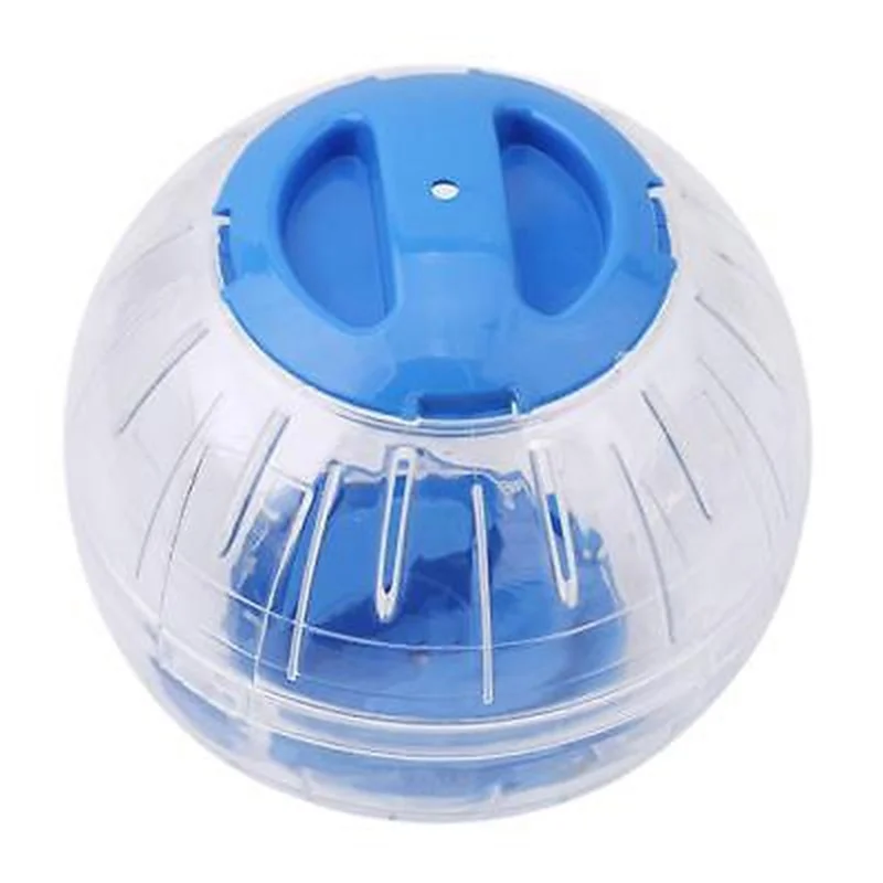 blue Pet Running Ball Plastic Grounder Jogging Hamster Pet Small Exercise Toy - Цвет: blue