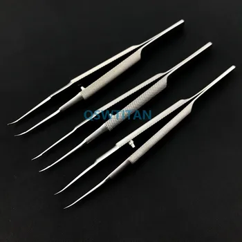 

18cm Stainless Steel Round Handle Eyelid Tweezers Platform Double Eyelid Tool Fine Tissue Forceps Ophthalmic Instruments