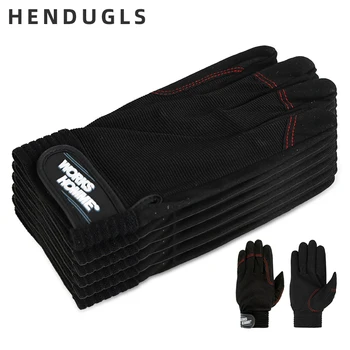 

HENDUGLS 5pcs Men's Work Gloves Security Protection Safety Cutting Working Repairman Garage Racing Gloves 3750