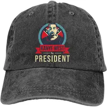 BudSoto Kanye West, унисекс, классический стиль, бейсболка, регулируемая, одноцветная, папа, шапка для женщин, мужчин, Черная