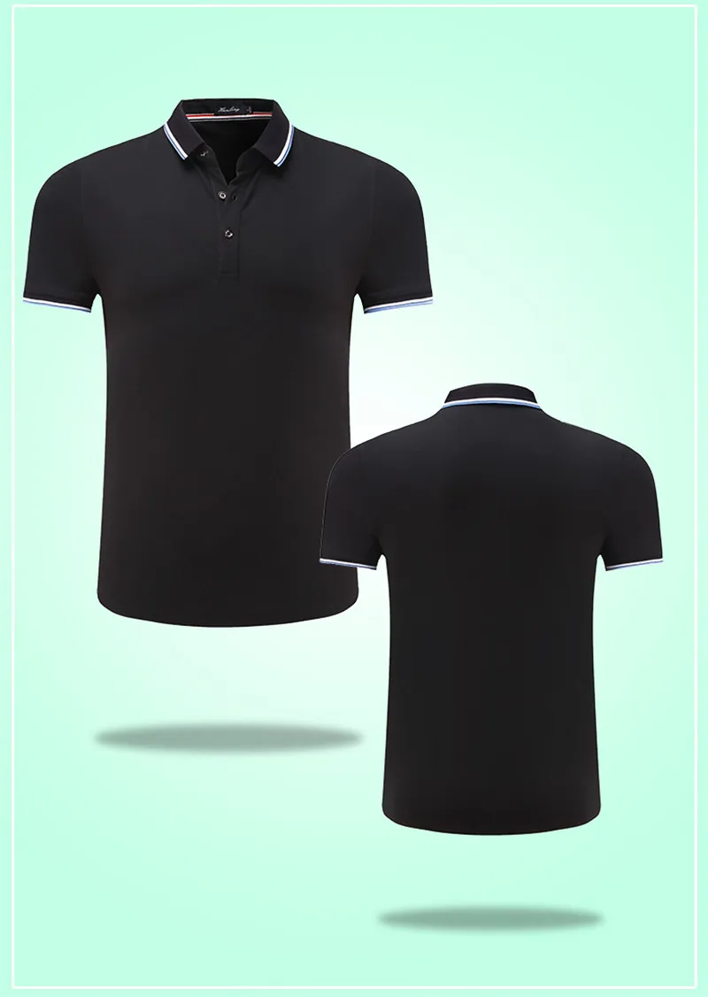 Дизайн Вышивки поло стиль компании на заказ Мужская форменная футболка-поло