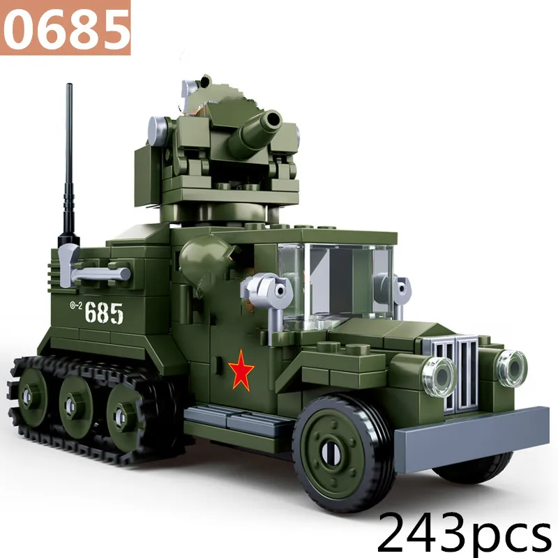 Спецназ совместимый бой ww2 солдат военная армия minfiged наборы мировая война 2 1 строительные блоки кирпичи наборы детские игрушки Детский комплект - Цвет: 0685 no box
