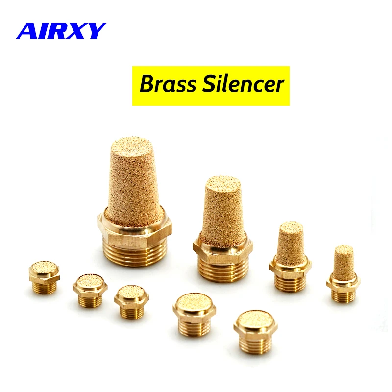 

1pc muffler exhaust brass filters BSL M5 1/8" 1/4" 3/8" 1/2" 3/4" 1" Pneumatic Silencer Fitting Noise Filter Reducer Connector