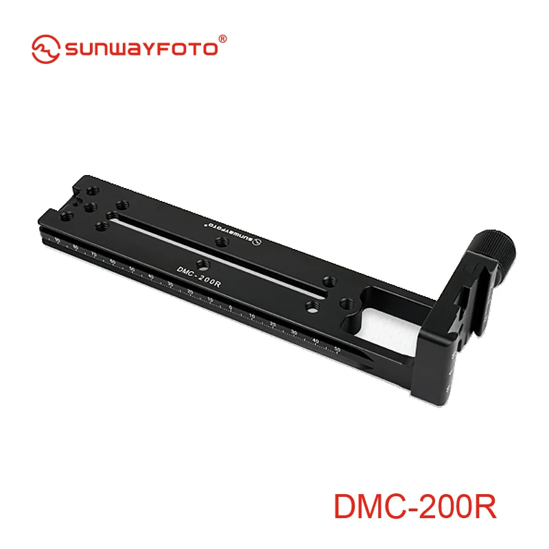 SUNWAYFOTO DMC-200R головка штатива быстросъемная пластина для DSLR камеры штатив пластина Вертикальная рейка с винтовой ручкой штатив пластина