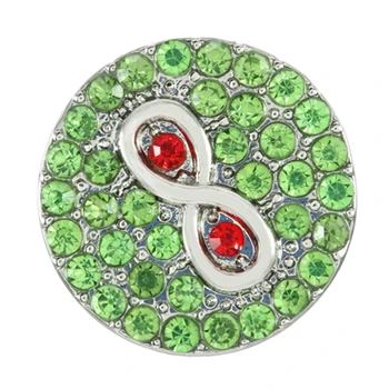 

20pcs High Quality Snap Button Jewelry DIY Crystal Rhinestone eye 18mm 20mm Metal Snap Buttons Fit Snap Bracelet Bangle