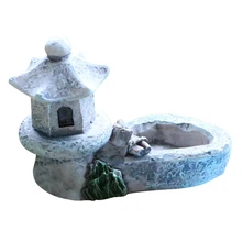 Миниатюрная мини-башня аквариум садовые украшения Смола DIY пейзаж украшение, арт-поделка подарки ручной работы патио бассейн горшок