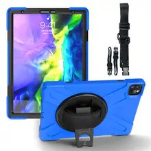 For iPad Pro 11 inch 2020 Tablet Case PC+ Silicone Super Shockproof
Tablet BacK Case For iPad Pro 12.9 Cover with Shoulder Strap
