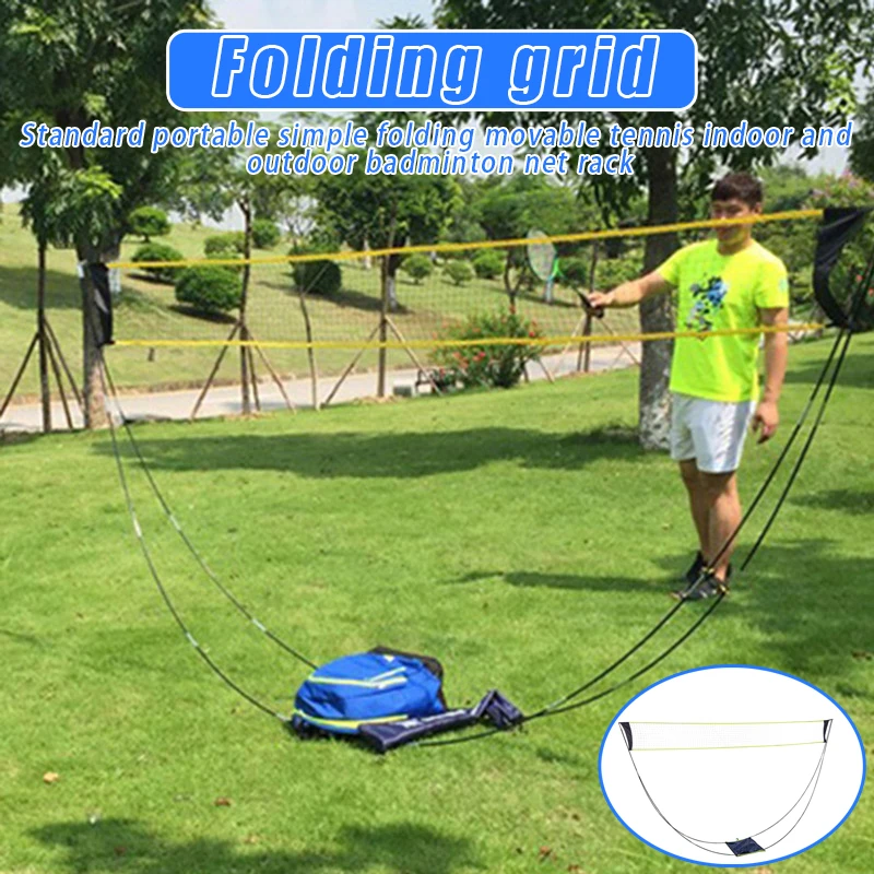 

Simple Portable Outdoor Foldable Net Frame Badminton Tennis Volleyball Net Stand for Beach Outdoor Racket Sport WHStore