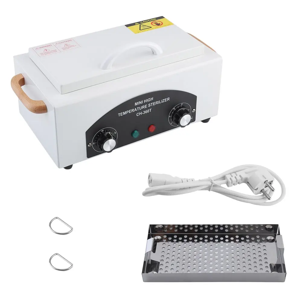 

Russian Style High Temperature Sterilizer Box Nail Art Salon Portable Sterilizing Manicure Nail Beauty Tool EU Plug