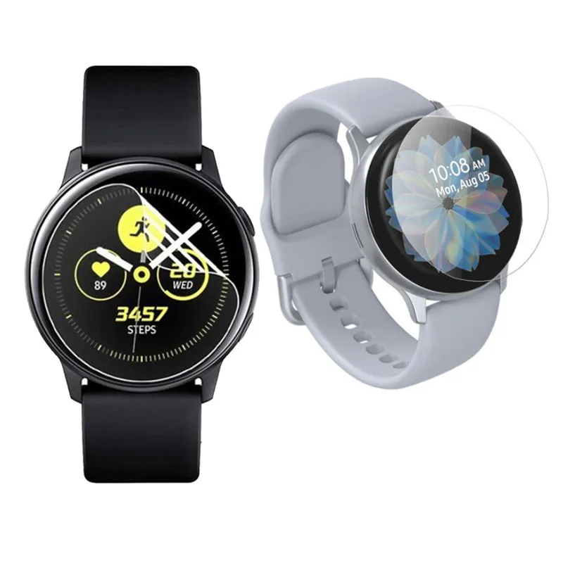 Мягкая защитная пленка из ТПУ для смарт часов Samsung Galaxy Watch Active 2 40 мм/44 мм 5