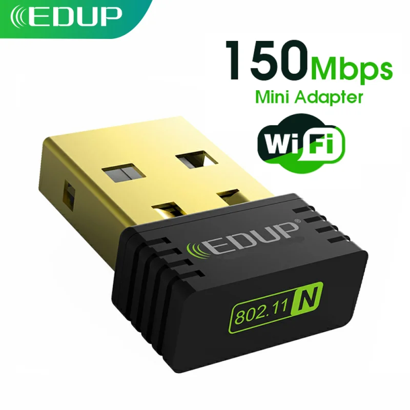 Wifi Adapter Network-Card Wi-Fi-Receiver 150mbps Desktop Mini-Usb EDUP Wireless Usb PC