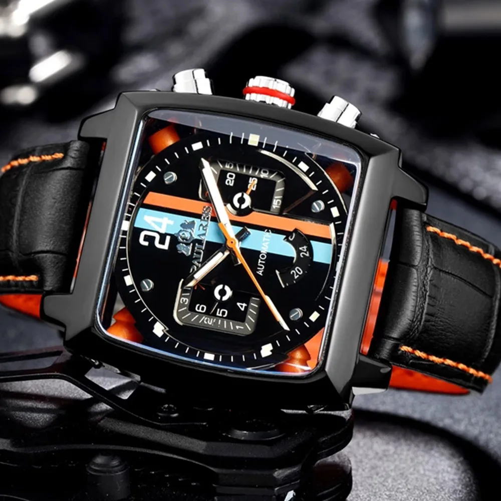 PAULAREIS Luxury Men's Mechanical Wristwatches 2021 Top Brand Casual