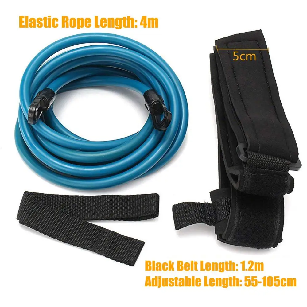 

13.1ft Swim Traninig Resistance Band Swimming Tether Stationary Swim Harness with Mesh Bag