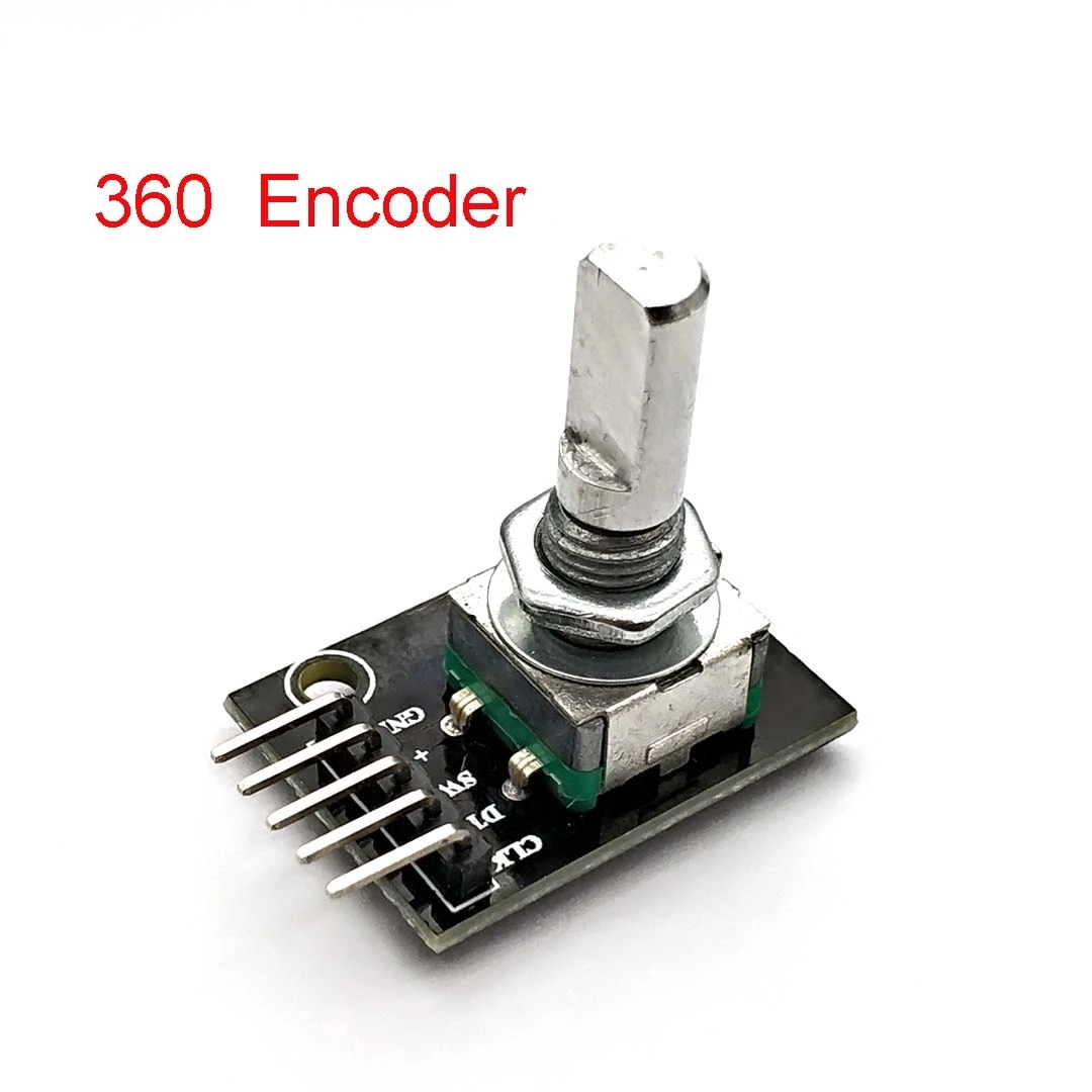 

360 Degrees Rotary Encoder Module For Arduino Brick Sensor Switch Development Board KY-040 With Pins